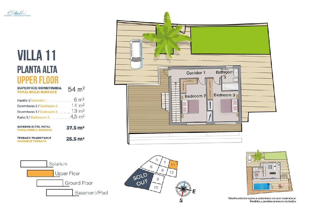 Villa in Finestrat zu verkaufen, Wohnfläche 149 m², Zustand Erstbezug, Grundstück 346 m², 3 Schlafzimmer, 2 Badezimmer, Pool, ref.: HA-FIN-120-E03-42