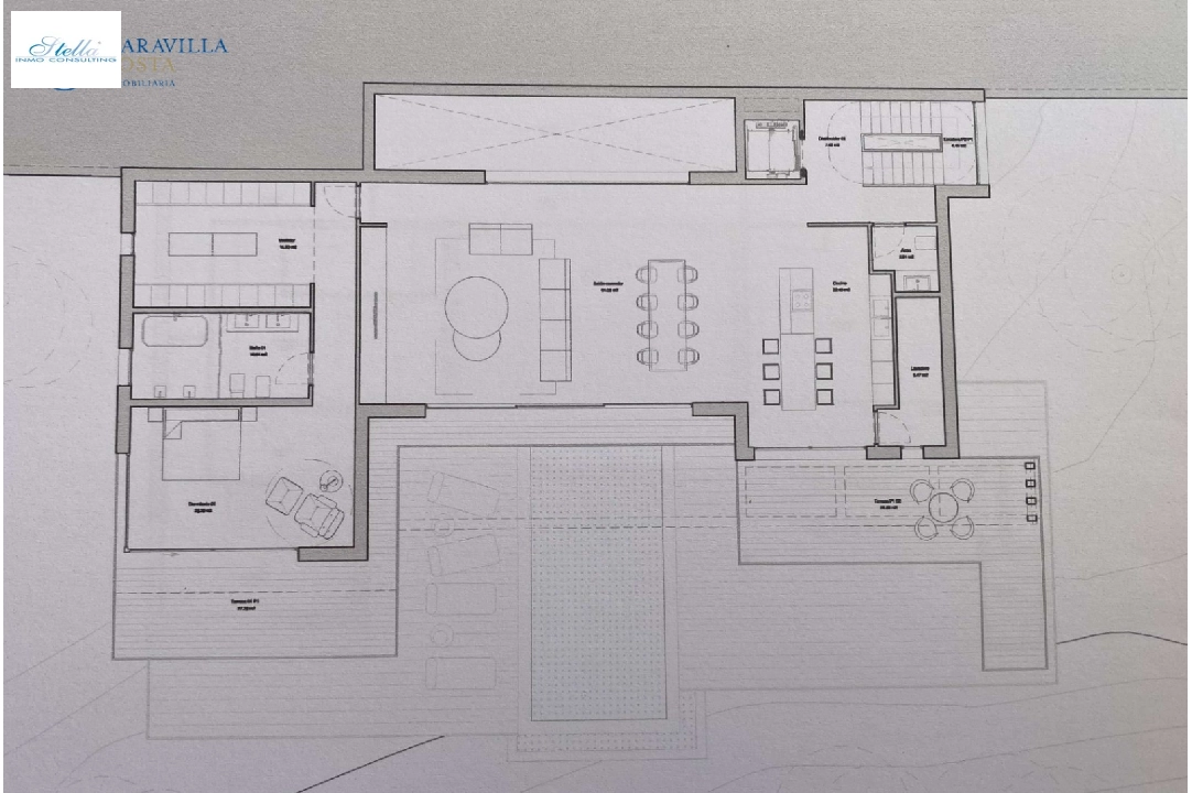 Villa in Calpe zu verkaufen, Wohnfläche 453 m², Baujahr 2023, Klimaanlage, Grundstück 1013 m², 4 Schlafzimmer, 4 Badezimmer, ref.: MV-2506-10