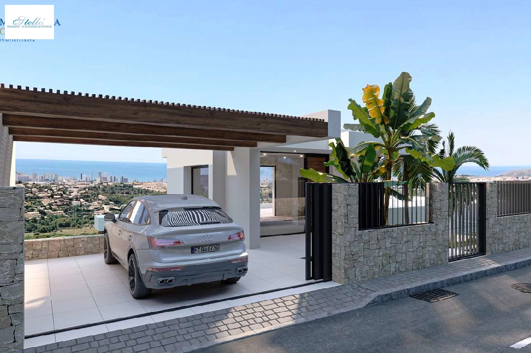 Villa in Calpe zu verkaufen, Wohnfläche 453 m², Baujahr 2023, Klimaanlage, Grundstück 1013 m², 4 Schlafzimmer, 4 Badezimmer, ref.: MV-2506-6