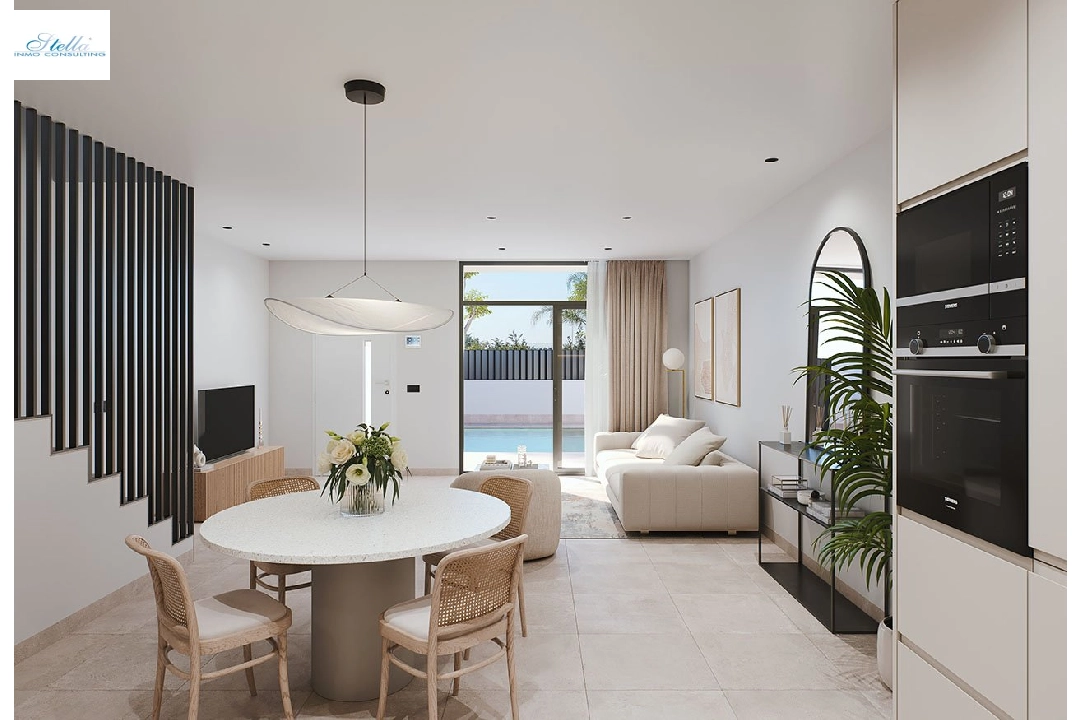 Villa in San Pedro del Pinatar zu verkaufen, Wohnfläche 158 m², Zustand Erstbezug, Grundstück 129 m², 3 Schlafzimmer, 2 Badezimmer, Pool, ref.: HA-SAN-115-E01-4