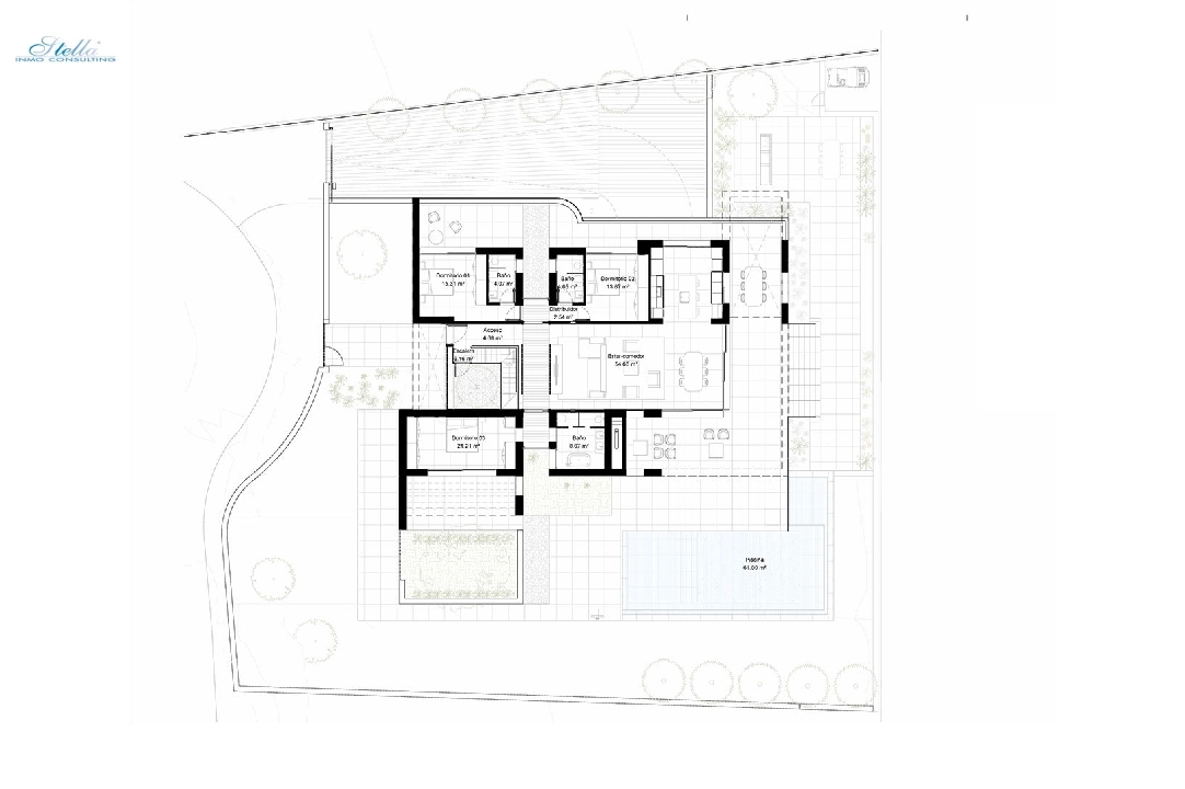 Villa in Orihuela Costa zu verkaufen, Wohnfläche 329 m², Zustand Erstbezug, + fussboden, Klimaanlage, Grundstück 1094 m², 3 Schlafzimmer, 3 Badezimmer, Pool, ref.: HA-OCN-148-E01-17