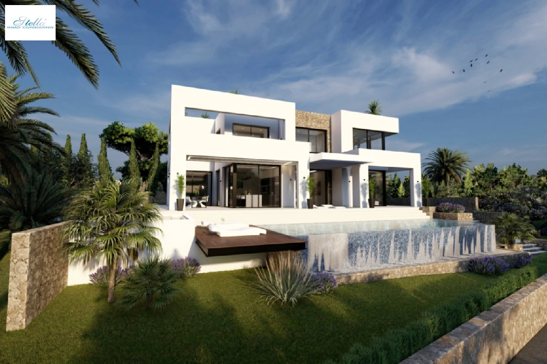 Villa in Benissa(La Fustera) zu verkaufen, Wohnfläche 615 m², Baujahr 2023, Klimaanlage, Grundstück 1347 m², 4 Schlafzimmer, 3 Badezimmer, Pool, ref.: BI-BE.H-902-13