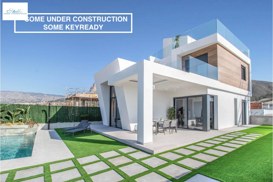 Villa in Finestrat(Puigcampana Golf) zu verkaufen, Wohnfläche 164 m², Klimaanlage, Grundstück 354 m², 3 Schlafzimmer, 2 Badezimmer, ref.: BP-7057FIN-1