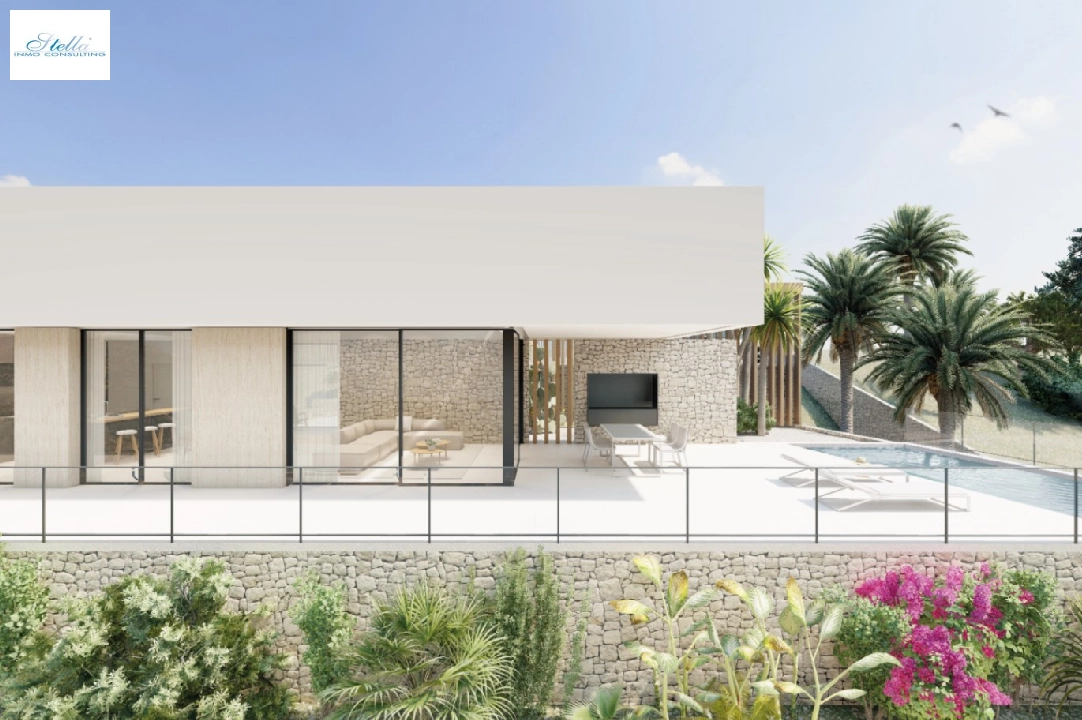 Villa in Denia zu verkaufen, Wohnfläche 176 m², Baujahr 2023, Klimaanlage, Grundstück 1514 m², 3 Schlafzimmer, 3 Badezimmer, Pool, ref.: BI-DE.H-008-14