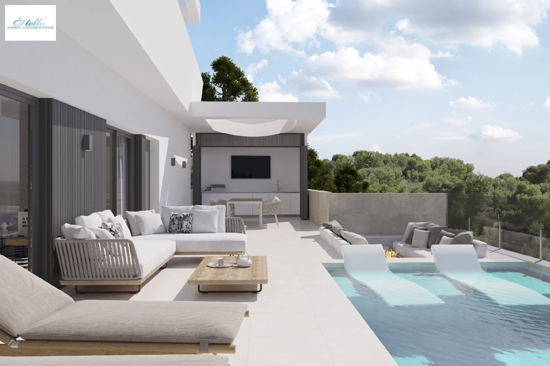 Villa in Moraira(Paichi) zu verkaufen, Wohnfläche 282 m², Klimaanlage, Grundstück 450 m², 4 Schlafzimmer, 4 Badezimmer, ref.: BP-4372MOR-3