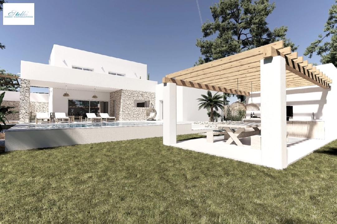 Villa in Moraira zu verkaufen, Wohnfläche 190 m², Klimaanlage, Grundstück 800 m², 4 Schlafzimmer, 4 Badezimmer, Pool, ref.: BI-MT.H-792-1