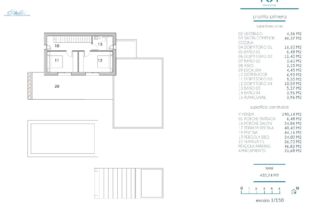 Villa in Moraira zu verkaufen, Wohnfläche 190 m², Klimaanlage, Grundstück 800 m², 4 Schlafzimmer, 4 Badezimmer, Pool, ref.: BI-MT.H-792-10