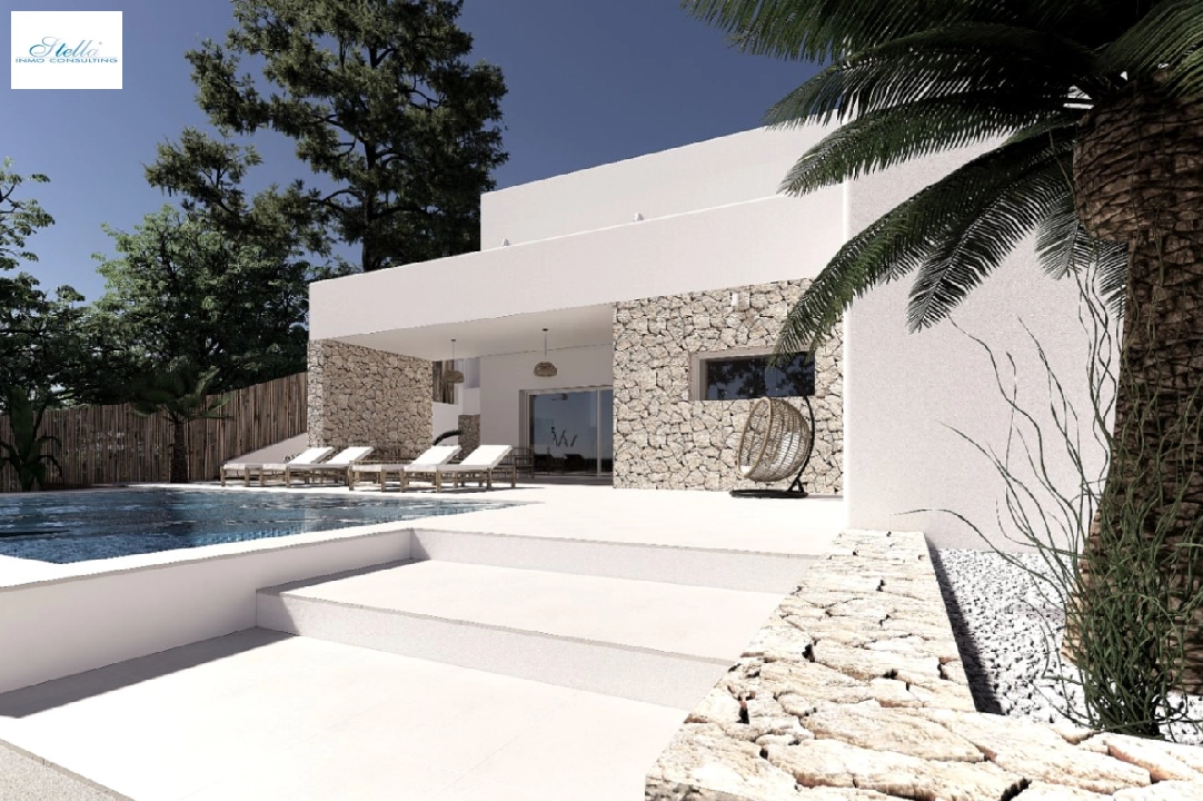 Villa in Moraira zu verkaufen, Wohnfläche 190 m², Klimaanlage, Grundstück 800 m², 4 Schlafzimmer, 4 Badezimmer, Pool, ref.: BI-MT.H-792-3