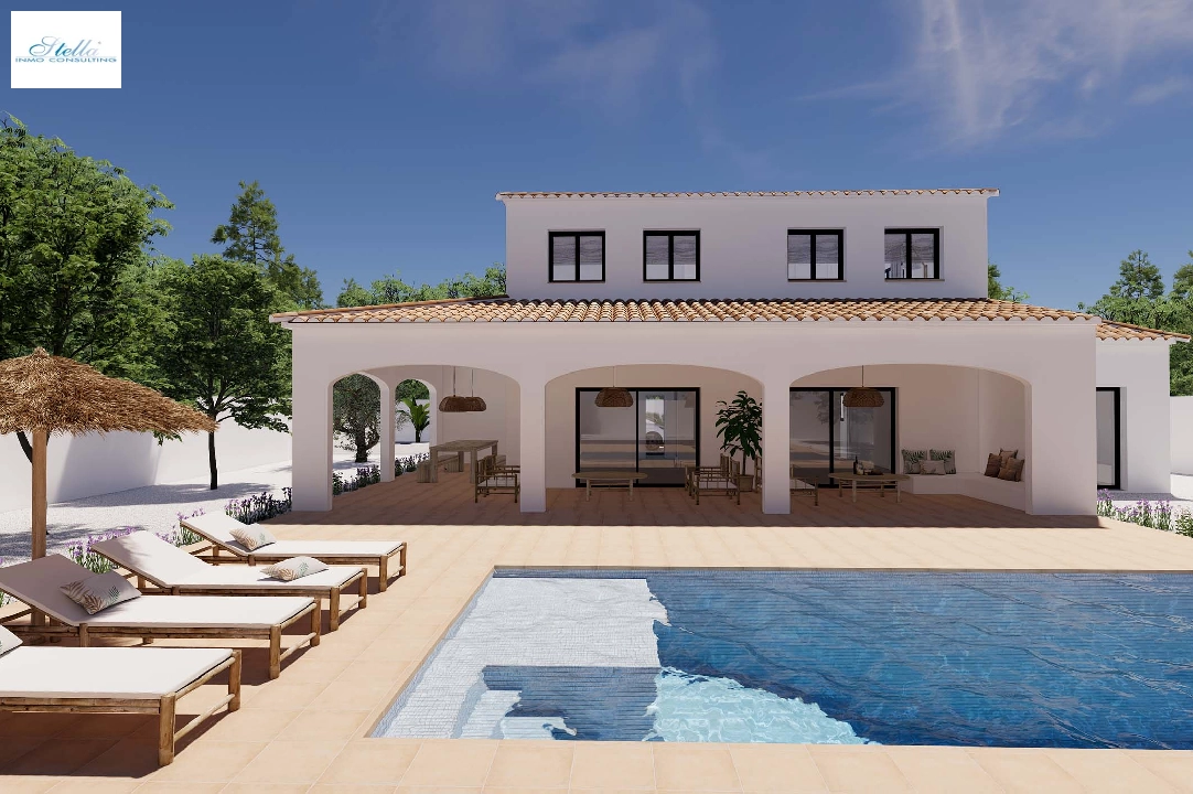 Villa in Moraira zu verkaufen, Wohnfläche 248 m², Klimaanlage, Grundstück 800 m², 4 Schlafzimmer, 5 Badezimmer, Pool, ref.: BI-MT.H-795-1