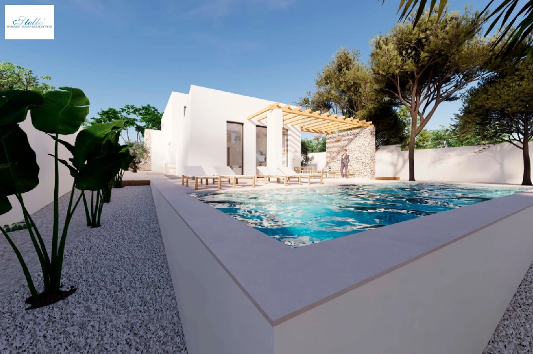 Villa in Moraira zu verkaufen, Wohnfläche 268 m², Klimaanlage, Grundstück 800 m², 4 Schlafzimmer, 3 Badezimmer, Pool, ref.: BI-MT.H-793-1