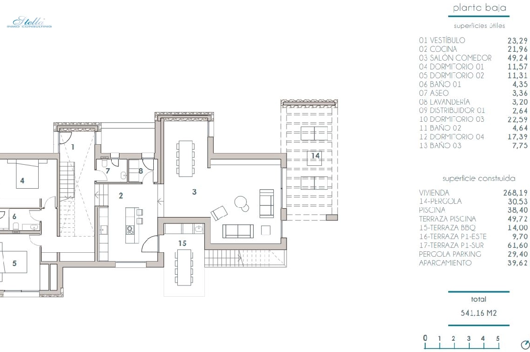 Villa in Moraira zu verkaufen, Wohnfläche 268 m², Klimaanlage, Grundstück 800 m², 4 Schlafzimmer, 3 Badezimmer, Pool, ref.: BI-MT.H-793-12