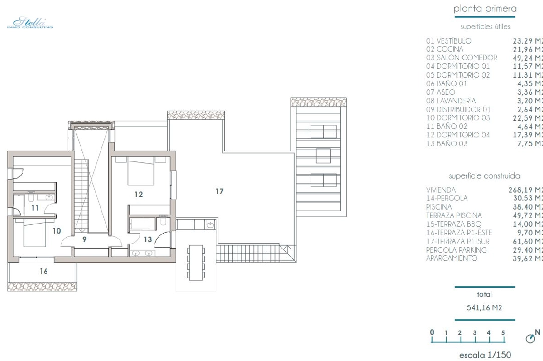 Villa in Moraira zu verkaufen, Wohnfläche 268 m², Klimaanlage, Grundstück 800 m², 4 Schlafzimmer, 3 Badezimmer, Pool, ref.: BI-MT.H-793-13