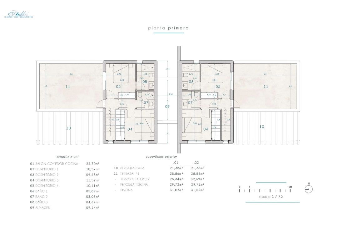 Villa in Benissa zu verkaufen, Wohnfläche 265 m², + KLIMA, Klimaanlage, Grundstück 519 m², 4 Schlafzimmer, 3 Badezimmer, Pool, ref.: BI-MT.H-794-16