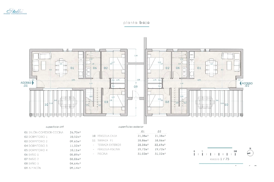 Villa in Benissa zu verkaufen, Wohnfläche 265 m², + KLIMA, Klimaanlage, Grundstück 519 m², 4 Schlafzimmer, 3 Badezimmer, Pool, ref.: BI-MT.H-794-17