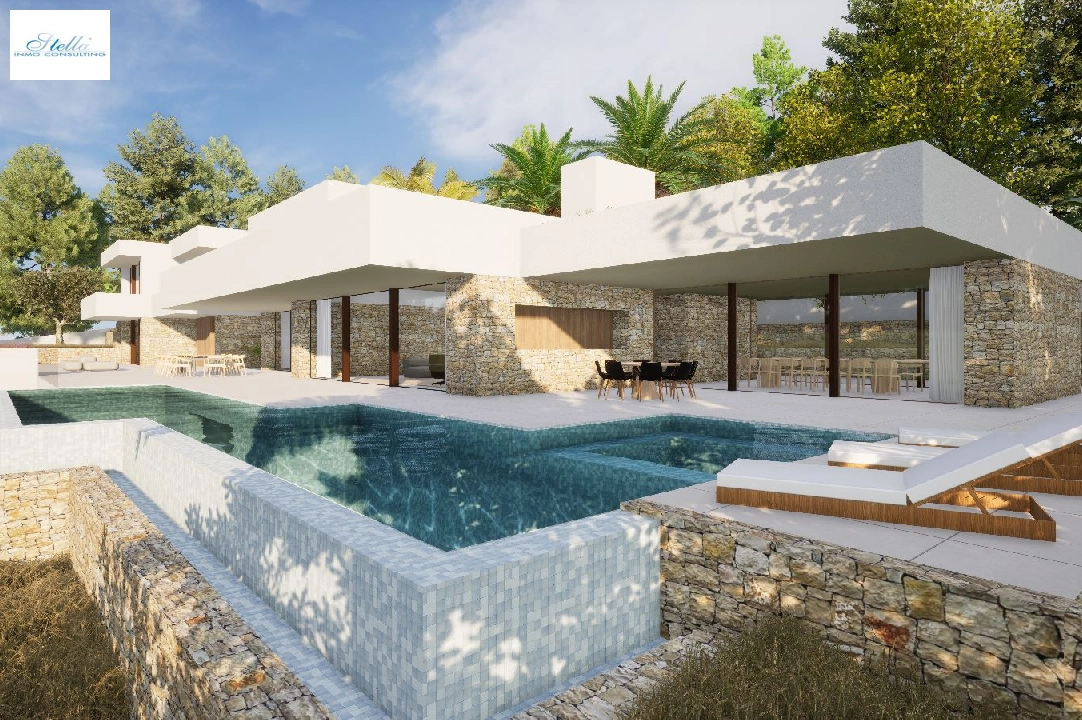 Villa in Moraira zu verkaufen, Wohnfläche 2264 m², Klimaanlage, Grundstück 2896 m², 6 Badezimmer, Pool, ref.: BI-MT.H-799-1