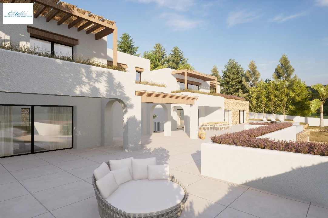 Villa in Moraira zu verkaufen, Wohnfläche 2264 m², Baujahr 2024, Klimaanlage, Grundstück 2896 m², 6 Schlafzimmer, 6 Badezimmer, Pool, ref.: BI-MT.H-800-3