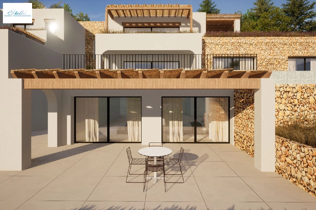 Villa in Moraira zu verkaufen, Wohnfläche 2264 m², Baujahr 2024, Klimaanlage, Grundstück 2896 m², 6 Schlafzimmer, 6 Badezimmer, Pool, ref.: BI-MT.H-800-7