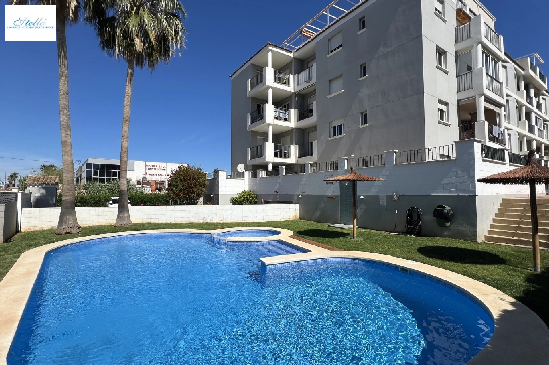 Apartment in Denia zur Ferienvermietung, Wohnfläche 86 m², Baujahr 2006, Zustand modernisiert, + Zentralheizung, Klimaanlage, Grundstück 46 m², 2 Schlafzimmer, 2 Badezimmer, Pool, ref.: T-0324-1