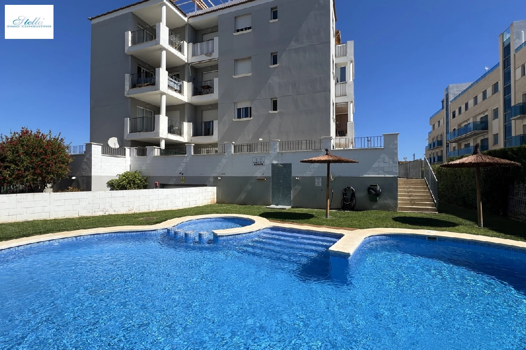 Apartment in Denia zur Ferienvermietung, Wohnfläche 86 m², Baujahr 2006, Zustand modernisiert, + Zentralheizung, Klimaanlage, Grundstück 46 m², 2 Schlafzimmer, 2 Badezimmer, Pool, ref.: T-0324-24