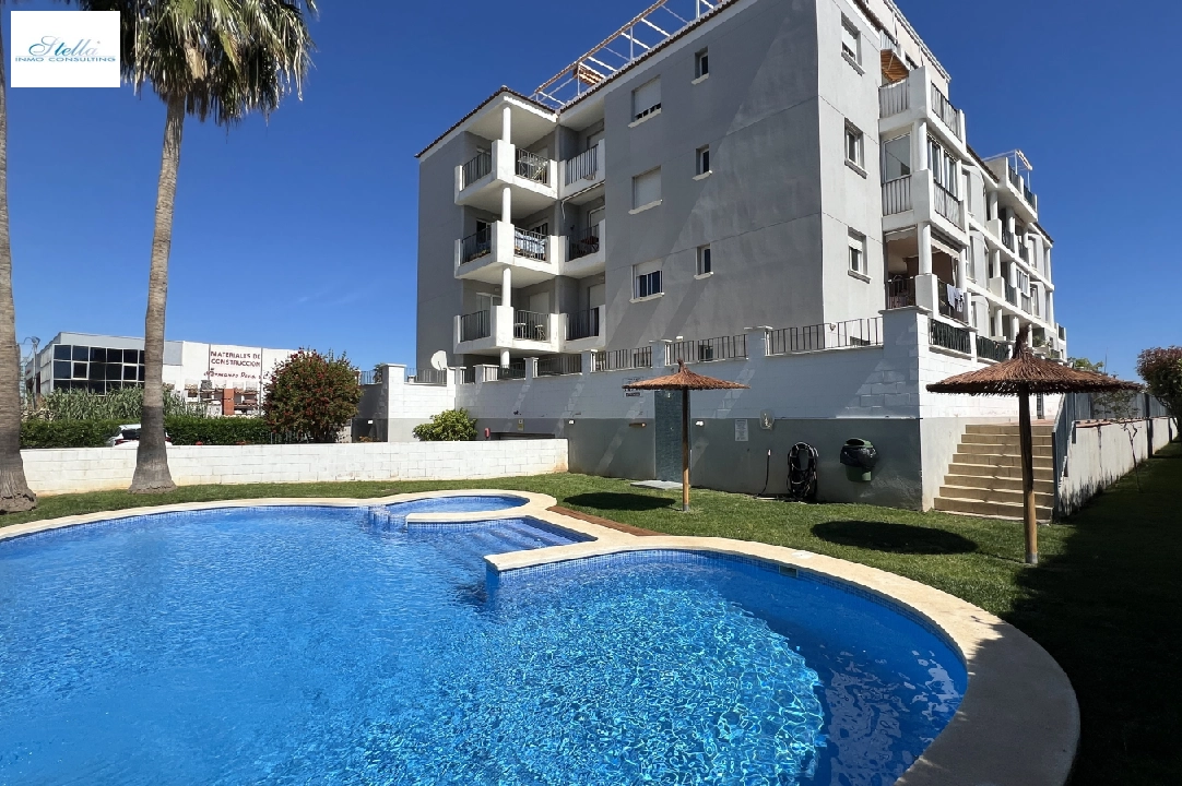 Apartment in Denia zur Ferienvermietung, Wohnfläche 86 m², Baujahr 2006, Zustand modernisiert, + Zentralheizung, Klimaanlage, Grundstück 46 m², 2 Schlafzimmer, 2 Badezimmer, Pool, ref.: T-0324-25