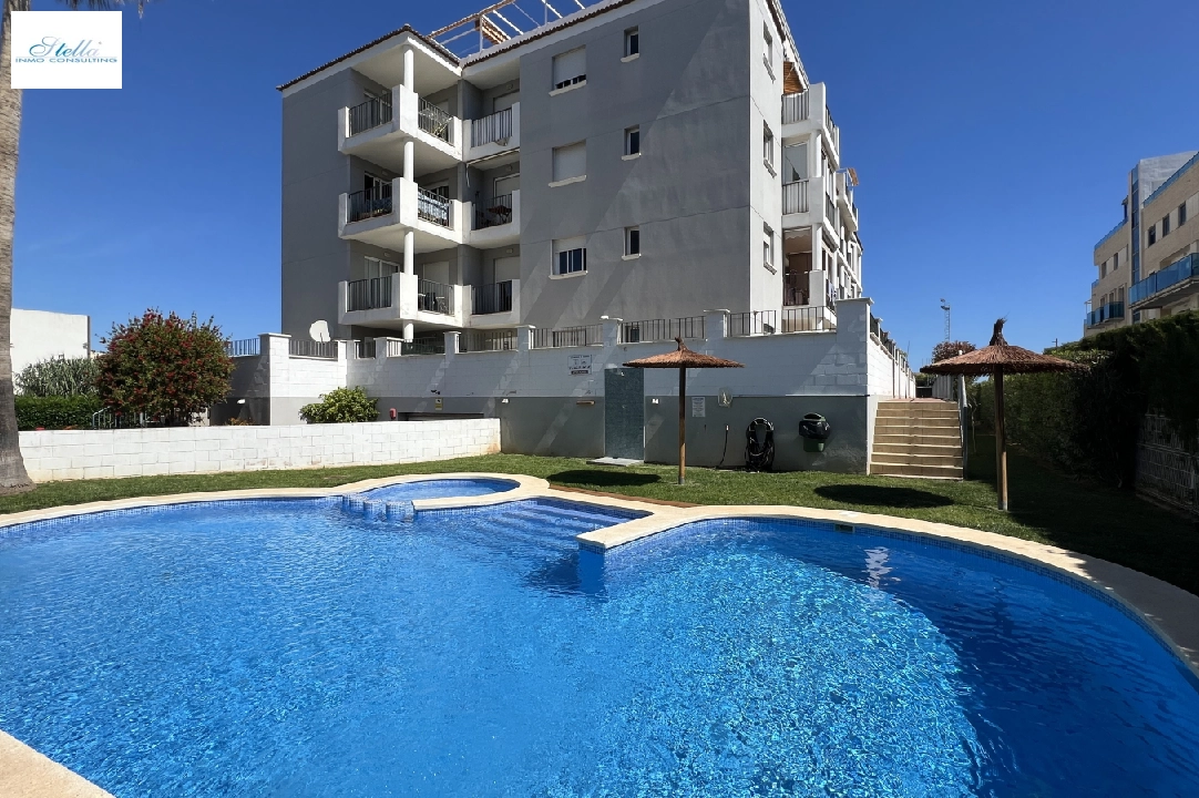 Apartment in Denia zur Ferienvermietung, Wohnfläche 86 m², Baujahr 2006, Zustand modernisiert, + Zentralheizung, Klimaanlage, Grundstück 46 m², 2 Schlafzimmer, 2 Badezimmer, Pool, ref.: T-0324-29