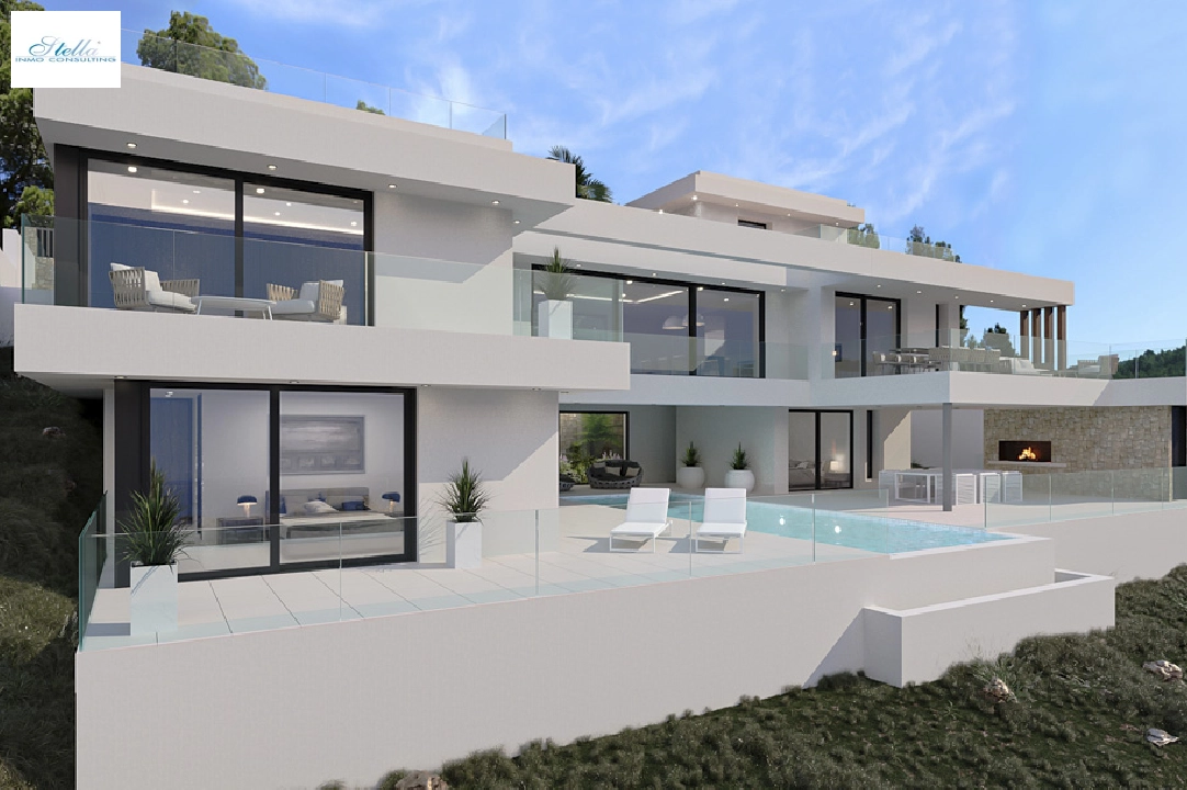 Villa in Calpe(Partida Empedrola) zu verkaufen, Wohnfläche 453 m², Klimaanlage, Grundstück 1013 m², 4 Schlafzimmer, 5 Badezimmer, ref.: BP-4308CAL-1