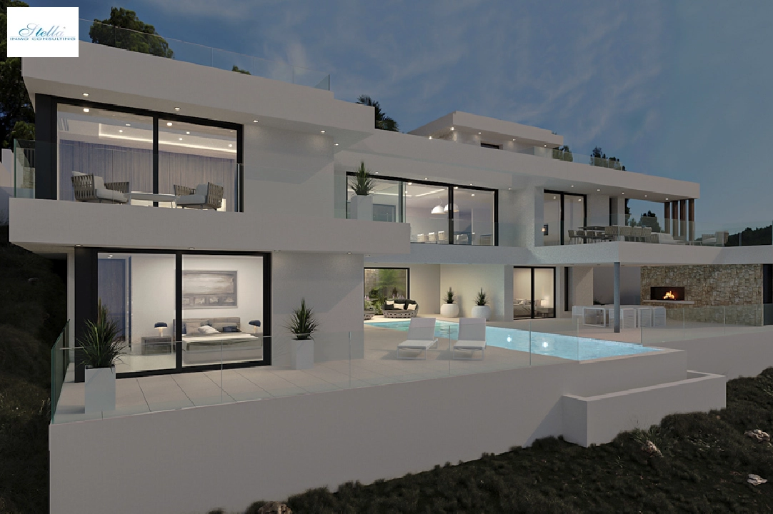 Villa in Calpe(Partida Empedrola) zu verkaufen, Wohnfläche 453 m², Klimaanlage, Grundstück 1013 m², 4 Schlafzimmer, 5 Badezimmer, ref.: BP-4308CAL-3