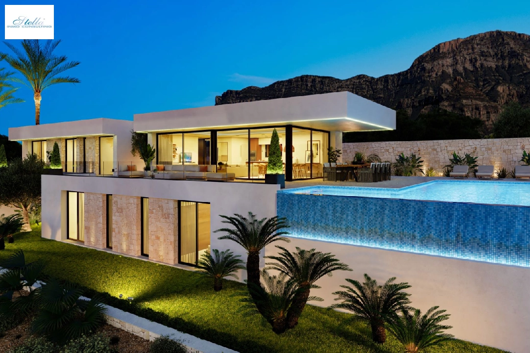 Villa in Denia(San Juan) zu verkaufen, Wohnfläche 322 m², Baujahr 2026, + Zentralheizung, Klimaanlage, Grundstück 1600 m², 4 Schlafzimmer, 4 Badezimmer, Pool, ref.: AS-0524-12