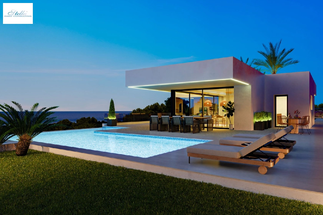 Villa in Denia(San Juan) zu verkaufen, Wohnfläche 322 m², Baujahr 2026, + Zentralheizung, Klimaanlage, Grundstück 1600 m², 4 Schlafzimmer, 4 Badezimmer, Pool, ref.: AS-0524-14