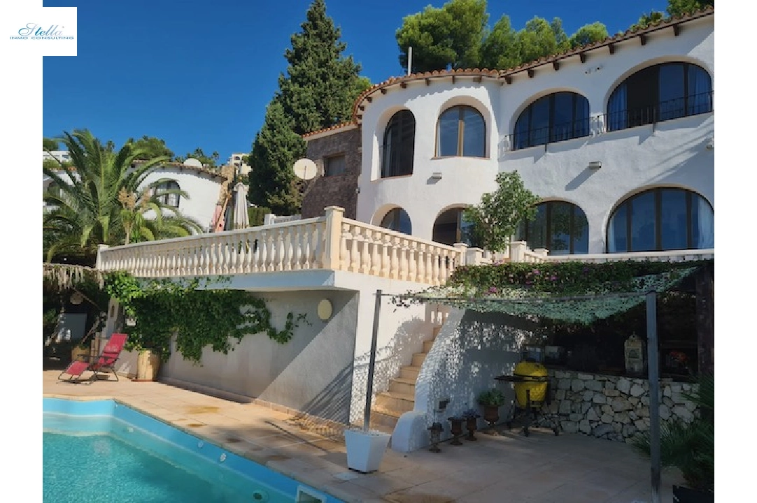 Villa in Benissa(Montemar) zu verkaufen, Wohnfläche 165 m², Klimaanlage, Grundstück 980 m², 3 Schlafzimmer, 3 Badezimmer, Pool, ref.: CA-H-1776-AMB-1