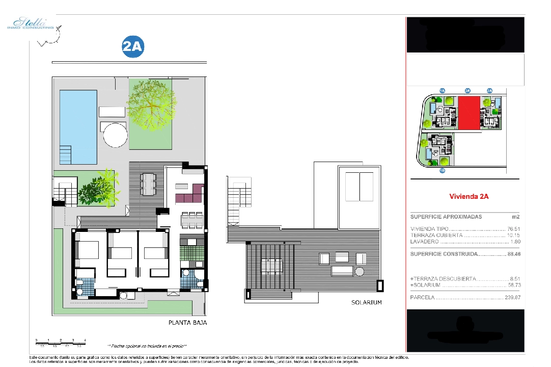 Doppelhaushälfte in Els Poblets zu verkaufen, Wohnfläche 77 m², Baujahr 2025, + KLIMA, Klimaanlage, Grundstück 240 m², 3 Schlafzimmer, 2 Badezimmer, ref.: VPD-Villas-2A-2