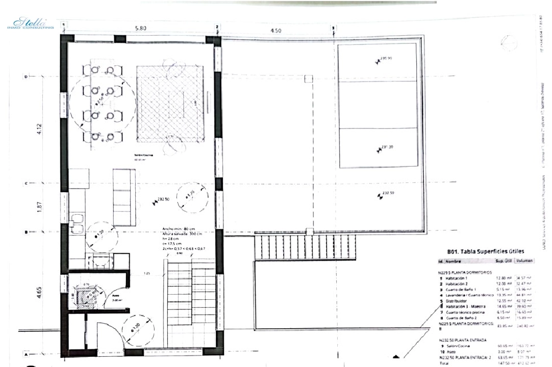 Villa in Benitachell(Cumbre del Sol) zu verkaufen, Wohnfläche 418 m², Klimaanlage, Grundstück 836 m², 4 Schlafzimmer, 3 Badezimmer, Pool, ref.: BP-4411BELL-46