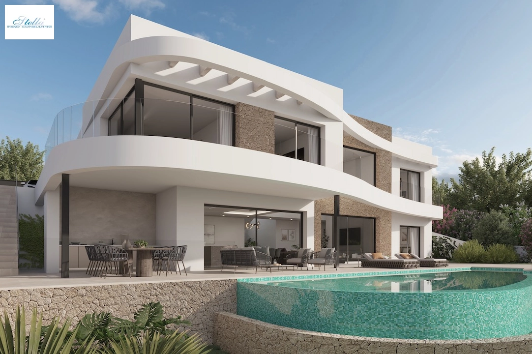 Villa in Moraira(La Sabatera) zu verkaufen, Wohnfläche 185 m², Klimaanlage, Grundstück 801 m², 4 Schlafzimmer, 4 Badezimmer, Pool, ref.: CA-H-1786-AMB-3