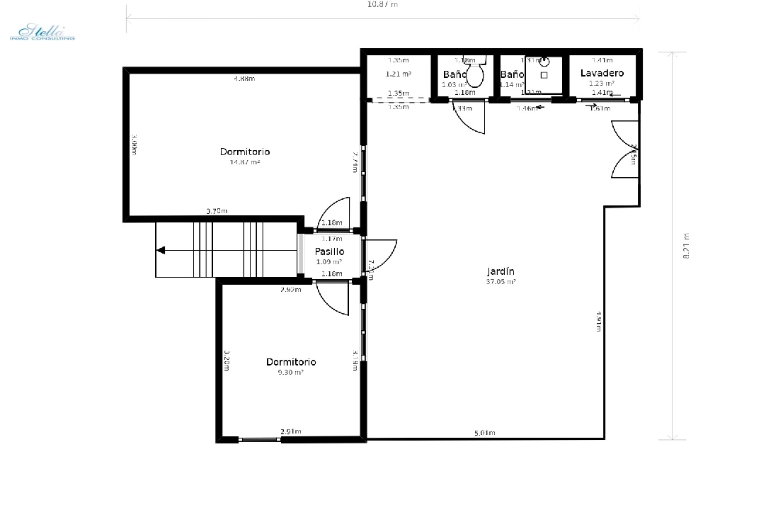 Apartment in Moraira(Moraira Centre) zu verkaufen, Wohnfläche 110 m², Grundstück 440 m², 4 Schlafzimmer, 1 Badezimmer, ref.: CA-A-1789-AMBE-32