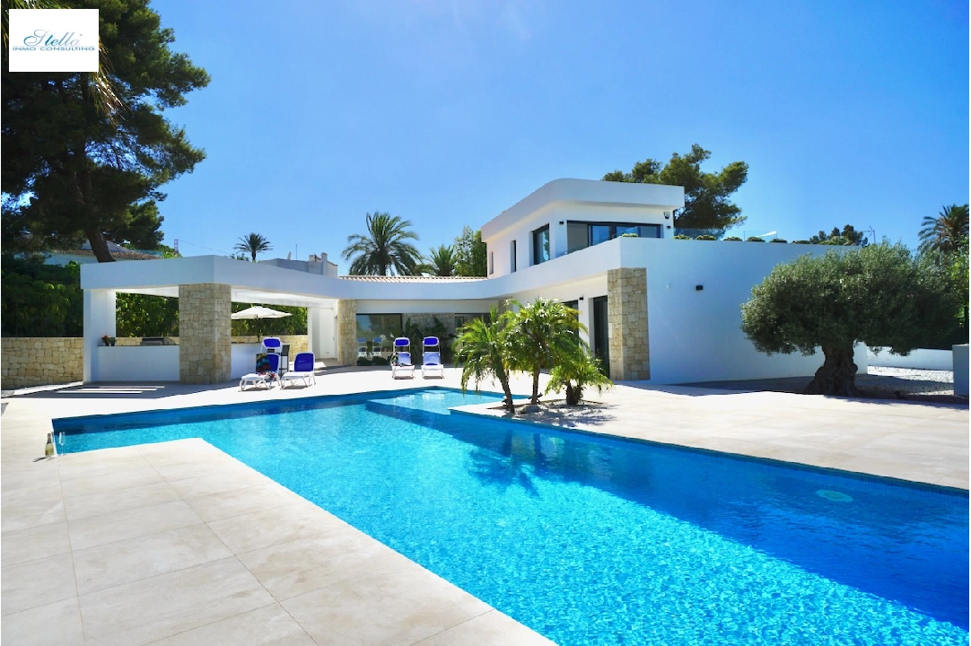 Villa in Javea(Pinosol) zu verkaufen, Wohnfläche 260 m², Zustand Erstbezug, + Fussbodenheizung, Klimaanlage, Grundstück 1866 m², 4 Schlafzimmer, 3 Badezimmer, Pool, ref.: CA-H-1790-AMBE-2