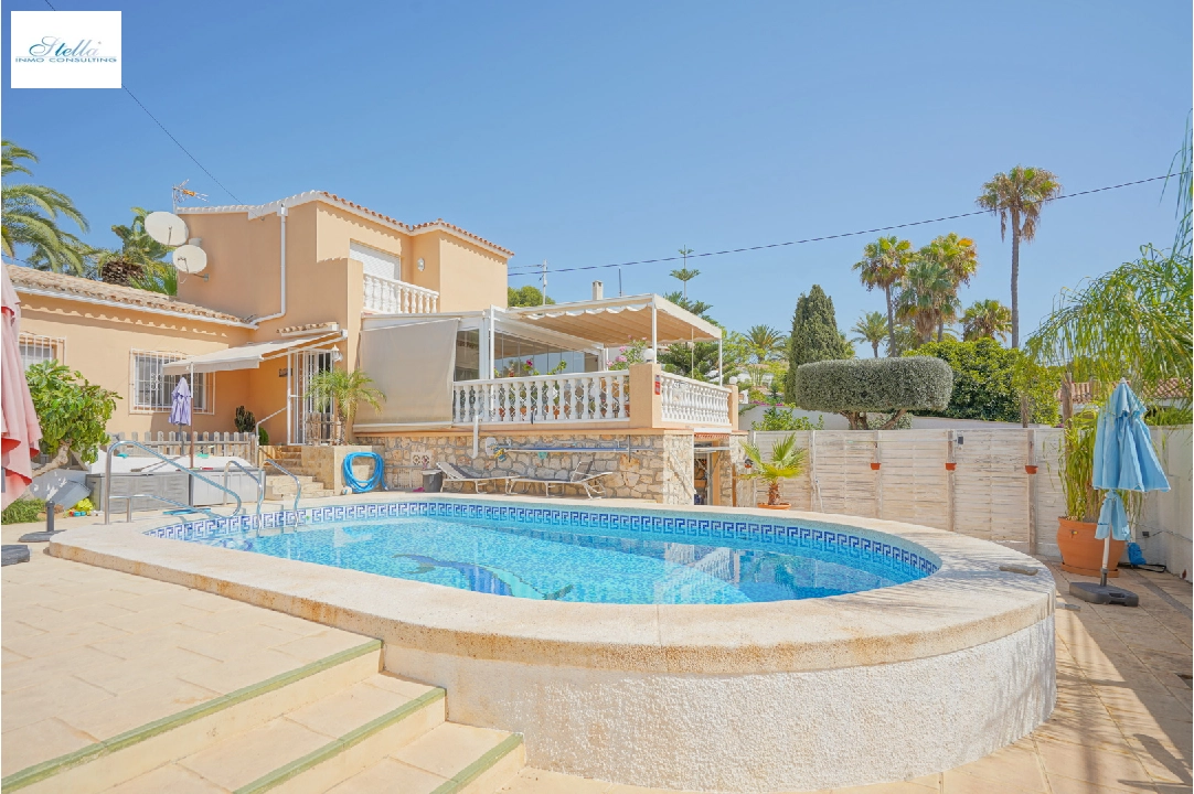 Villa in Calpe(Partida Calalga) zu verkaufen, Wohnfläche 144 m², Klimaanlage, Grundstück 555 m², 3 Schlafzimmer, 3 Badezimmer, Pool, ref.: BP-4418CAL-1