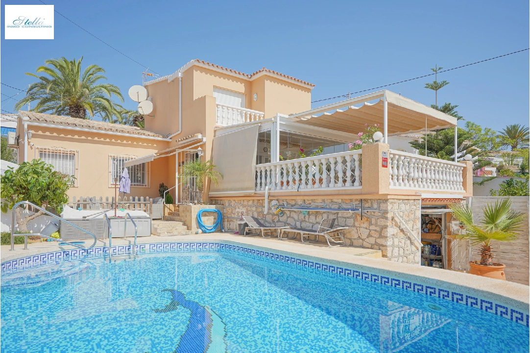 Villa in Calpe(Partida Calalga) zu verkaufen, Wohnfläche 144 m², Klimaanlage, Grundstück 555 m², 3 Schlafzimmer, 3 Badezimmer, Pool, ref.: BP-4418CAL-44