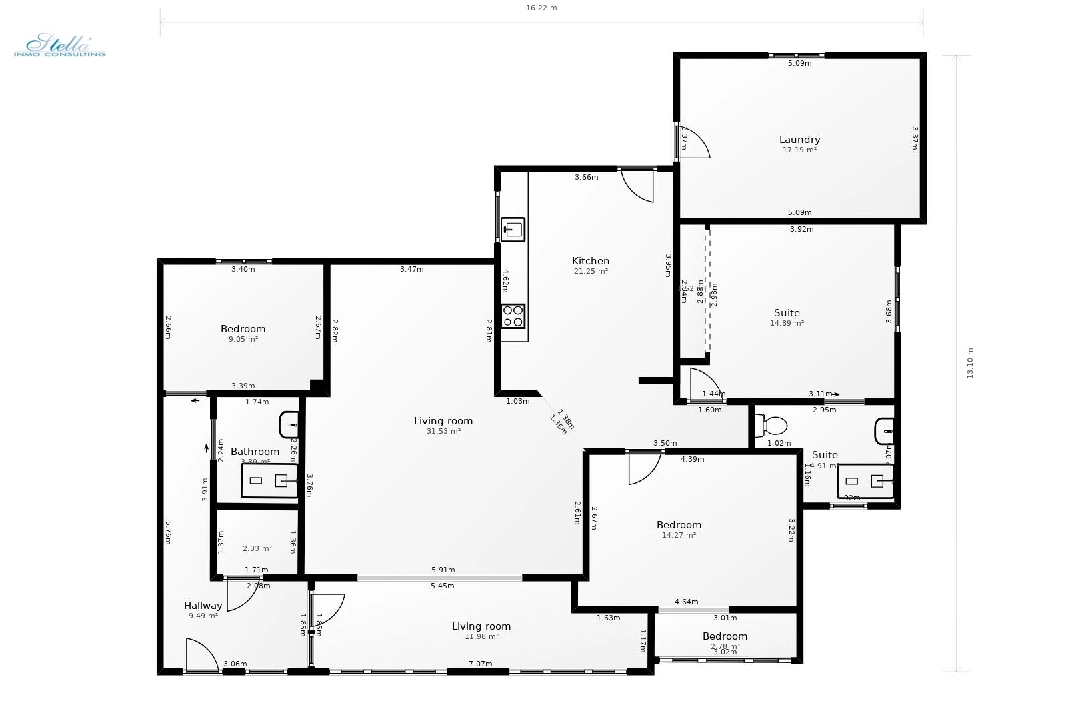 Villa in Calpe(Pla roig) zu verkaufen, Wohnfläche 145 m², Klimaanlage, Grundstück 800 m², 3 Schlafzimmer, 2 Badezimmer, Pool, ref.: COB-3377-10535-48