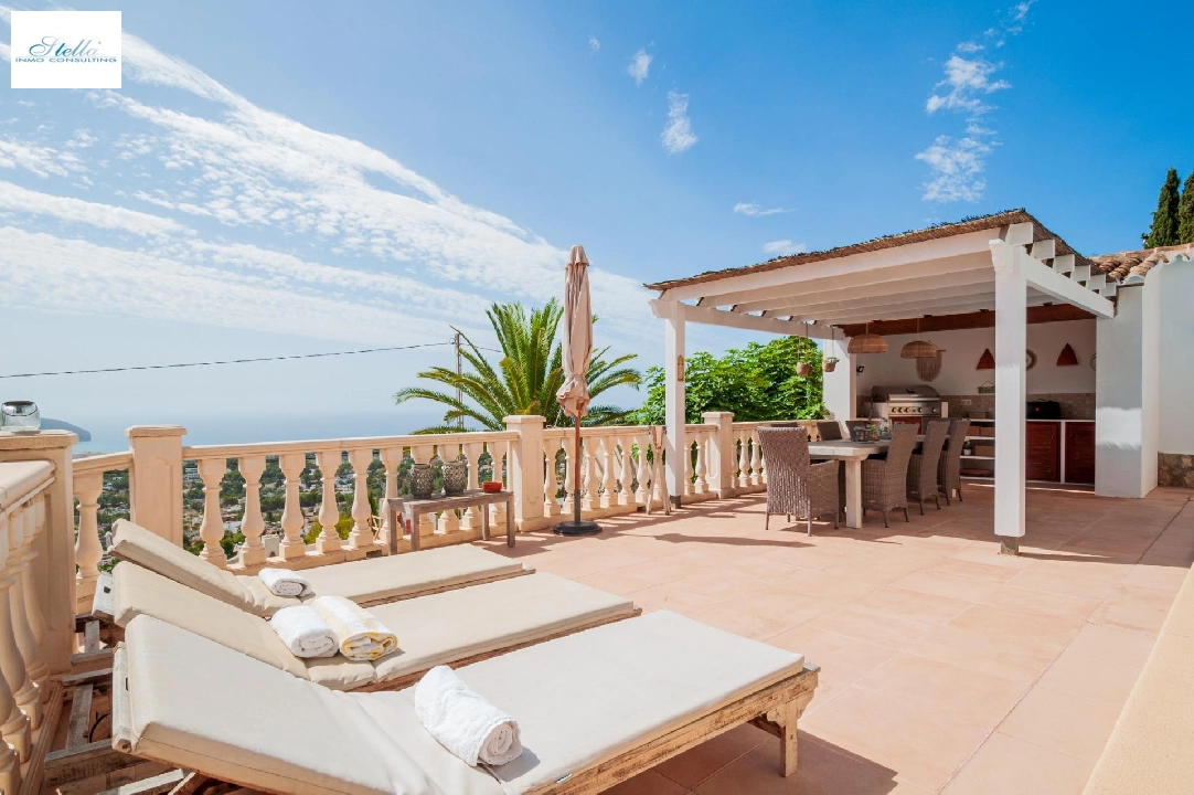 Villa in Moraira(Benimeit) zu verkaufen, Wohnfläche 168 m², Klimaanlage, 3 Schlafzimmer, 3 Badezimmer, Pool, ref.: COB-3467-10535-23