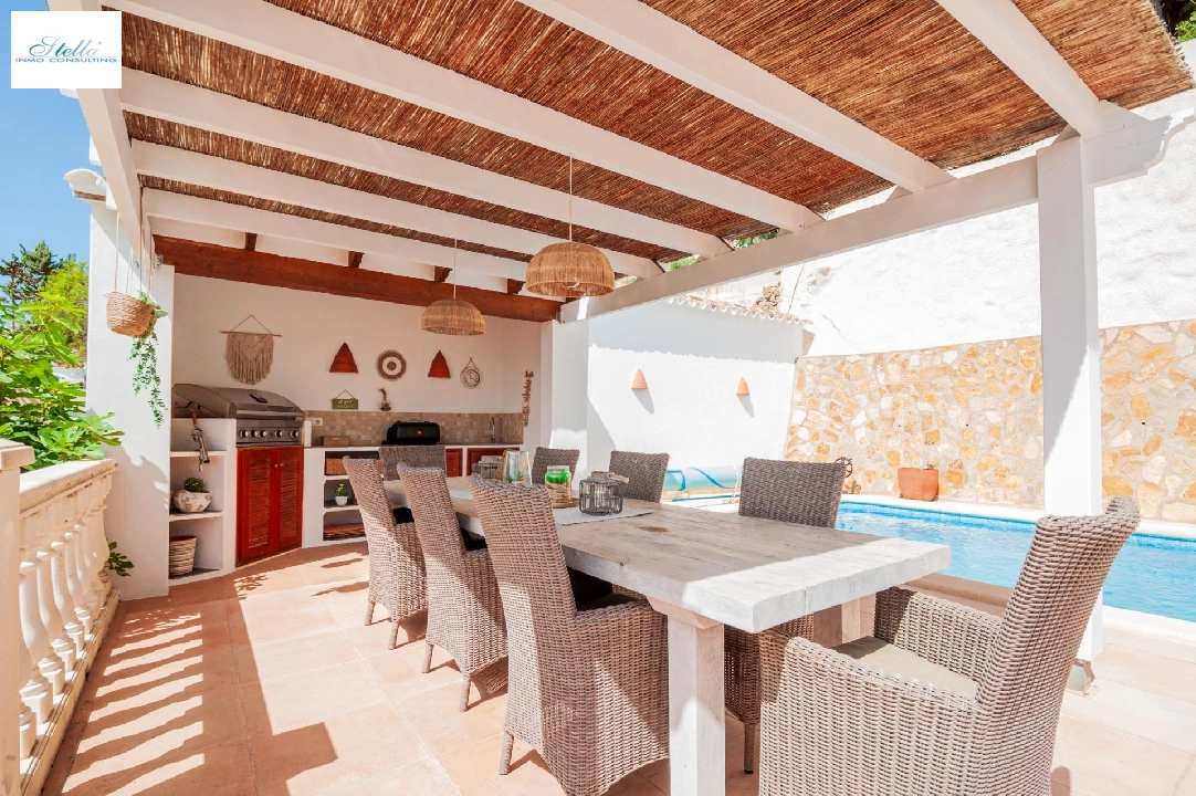 Villa in Moraira(Benimeit) zu verkaufen, Wohnfläche 168 m², Klimaanlage, 3 Schlafzimmer, 3 Badezimmer, Pool, ref.: COB-3467-10535-4