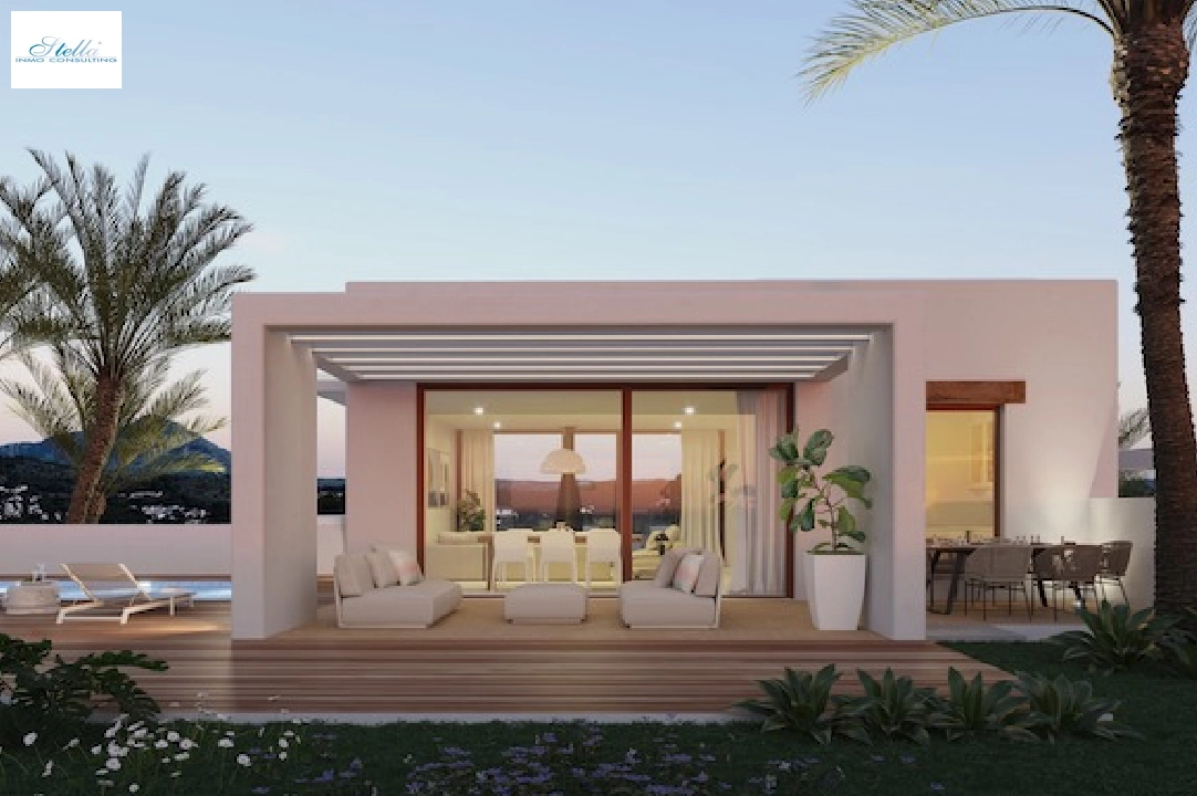 Villa in Javea(Villes del vent) zu verkaufen, Wohnfläche 170 m², Klimaanlage, Grundstück 1000 m², 3 Schlafzimmer, 2 Badezimmer, Pool, ref.: CA-H-1799-AMBI-3