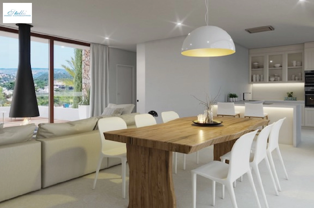 Villa in Javea(Villes del vent) zu verkaufen, Wohnfläche 170 m², Klimaanlage, Grundstück 1000 m², 3 Schlafzimmer, 2 Badezimmer, Pool, ref.: CA-H-1799-AMBI-6