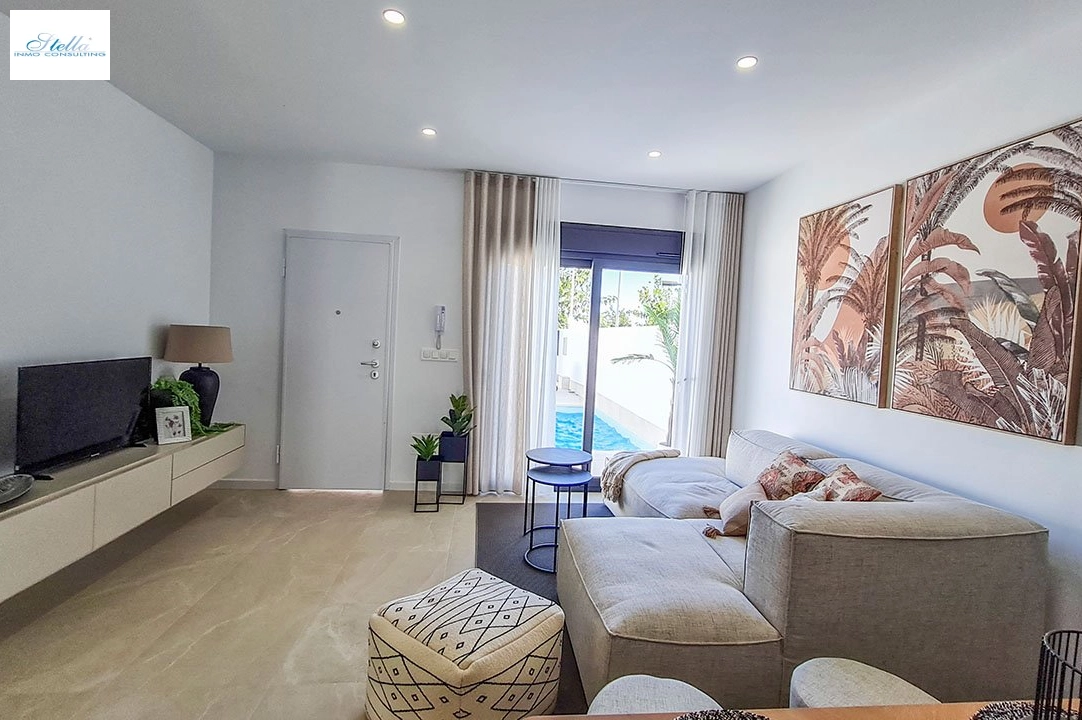 Reihenhaus in San Pedro del Pinatar zu verkaufen, Wohnfläche 157 m², Zustand Erstbezug, Grundstück 92 m², 3 Schlafzimmer, 2 Badezimmer, Pool, ref.: HA-SAN-115-R01-7