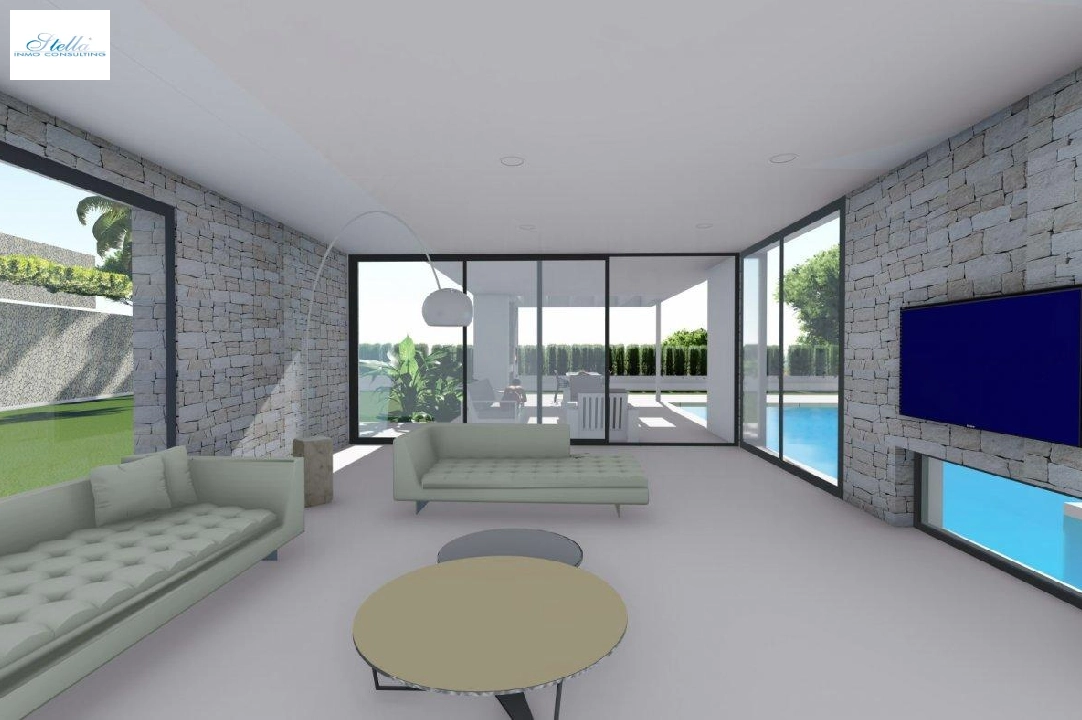 Villa in Calpe zu verkaufen, Wohnfläche 370 m², Baujahr 2019, Klimaanlage, Grundstück 1252 m², 4 Schlafzimmer, 4 Badezimmer, Pool, ref.: AM-11348DA-11