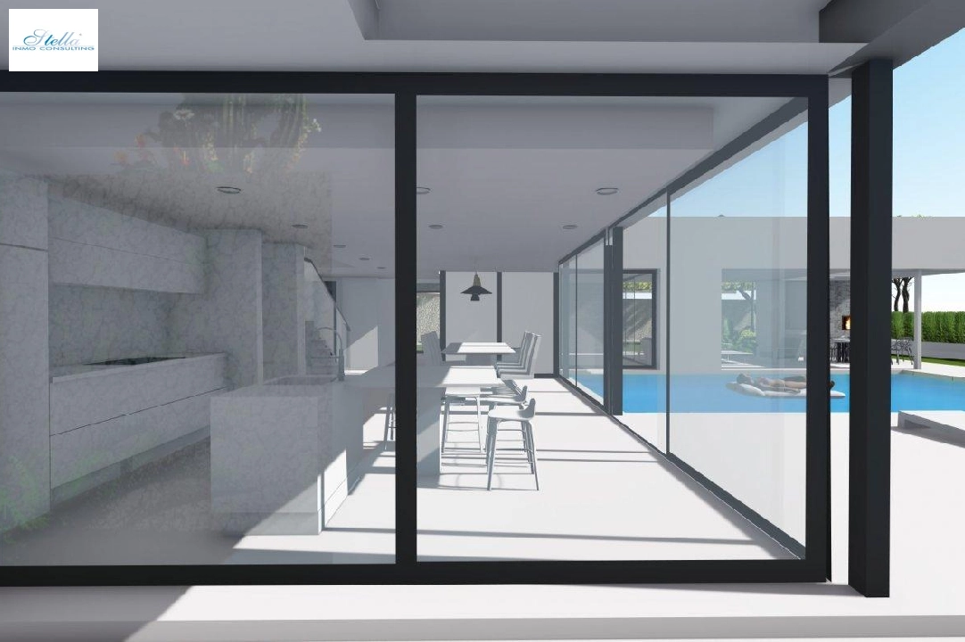 Villa in Calpe zu verkaufen, Wohnfläche 370 m², Baujahr 2019, Klimaanlage, Grundstück 1252 m², 4 Schlafzimmer, 4 Badezimmer, Pool, ref.: AM-11348DA-9