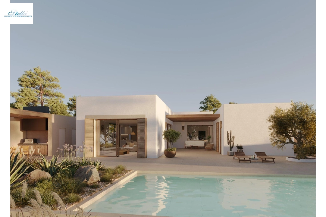 Villa in Moraira zu verkaufen, Wohnfläche 213 m², Baujahr 2021, Klimaanlage, Grundstück 971 m², 4 Schlafzimmer, 3 Badezimmer, Pool, ref.: AM-11549DA-4