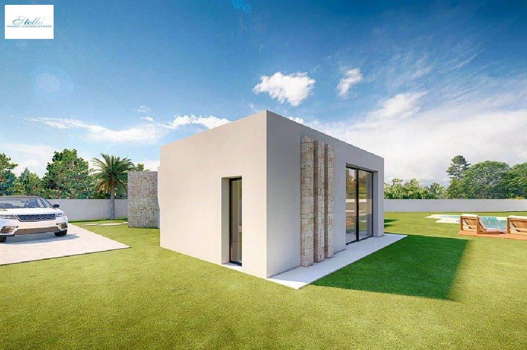 Villa in Benissa zu verkaufen, Wohnfläche 164 m², Baujahr 2021, Klimaanlage, Grundstück 1001 m², 3 Schlafzimmer, 2 Badezimmer, Pool, ref.: AM-11607DA-6