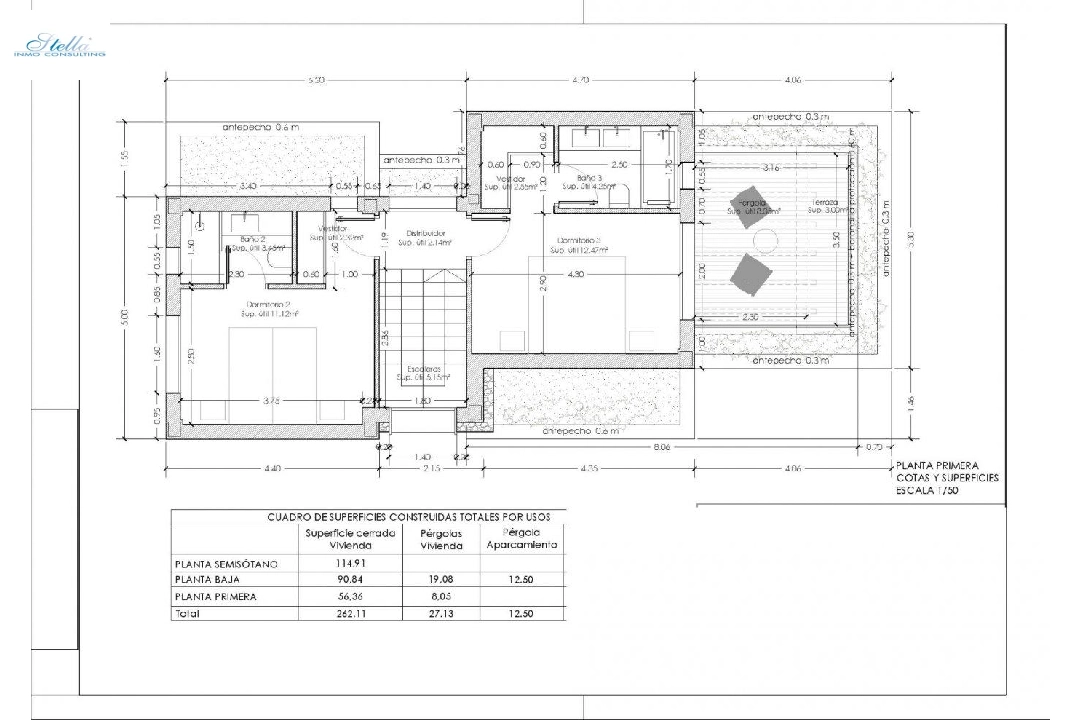 Villa in Oliva zu verkaufen, Wohnfläche 262 m², Baujahr 2022, Klimaanlage, Grundstück 462 m², 4 Schlafzimmer, 5 Badezimmer, Pool, ref.: AM-11592DA-13