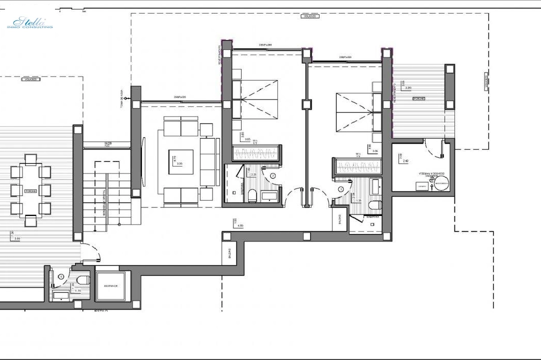 Villa in Benitachell zu verkaufen, Wohnfläche 693 m², Baujahr 2022, Klimaanlage, Grundstück 1158 m², 3 Schlafzimmer, 5 Badezimmer, Pool, ref.: AM-11651DA-7