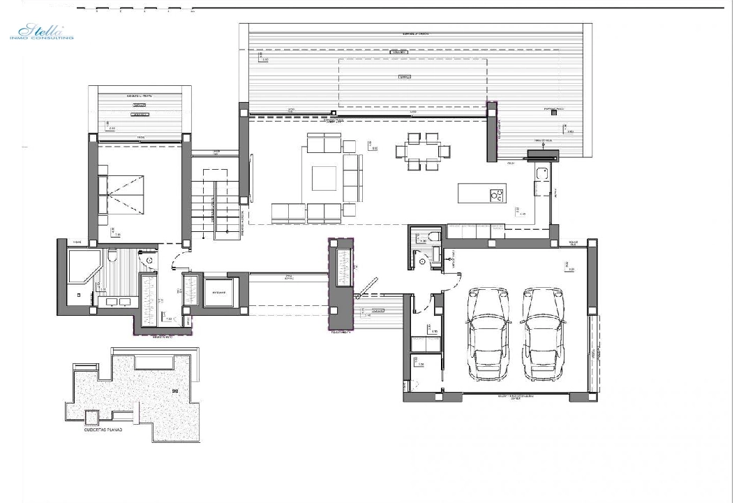 Villa in Benitachell zu verkaufen, Wohnfläche 693 m², Baujahr 2022, Klimaanlage, Grundstück 1158 m², 3 Schlafzimmer, 5 Badezimmer, Pool, ref.: AM-11651DA-8